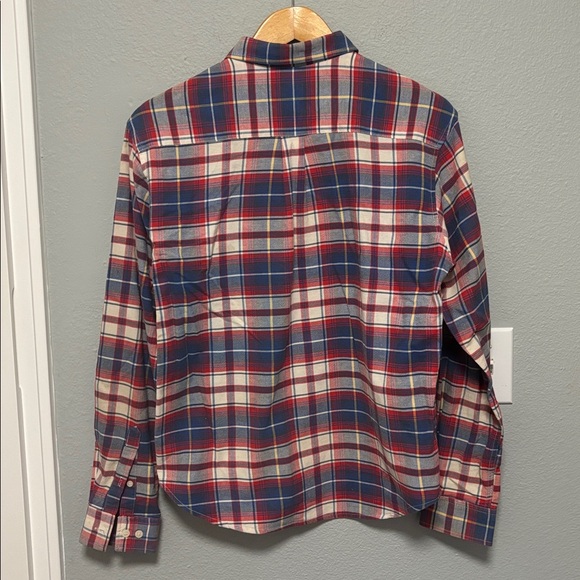 Cruel Girl Red and Blue Plaid Button Up Girls Size: Large - Picture 4 of 4